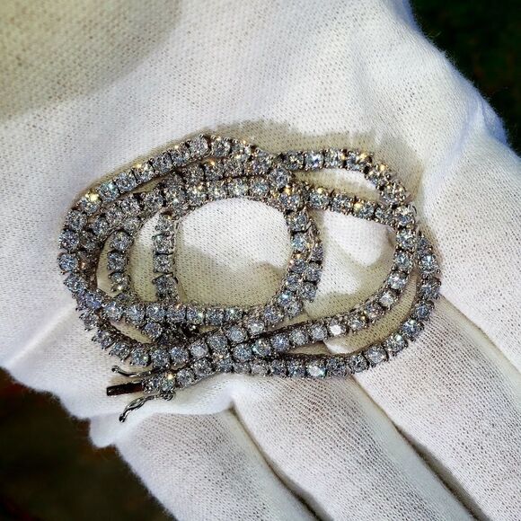 Simulated Diamond tennis chain - Picture 4 of 4